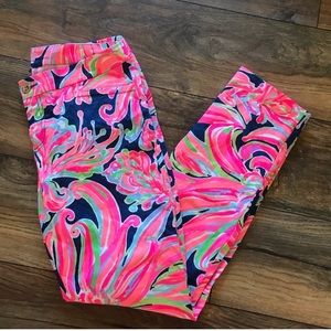 Lilly Pulitzer Banana Flambé Kelly ankle pants, 8